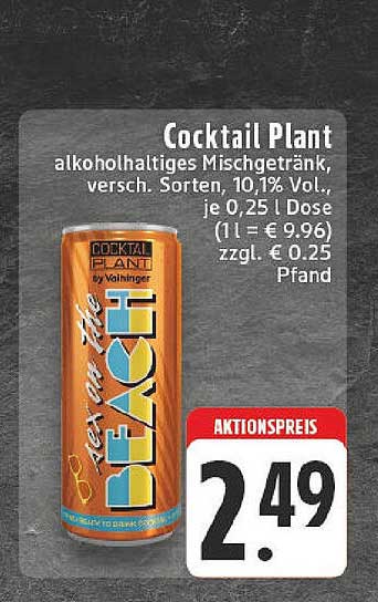 Cocktail Plant alkoholhaltiges Mischgetränk, versch. Sorten, 10,1% Vol.