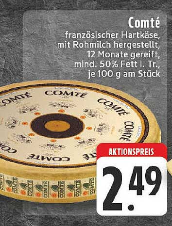 Comté - französischer Hartkäse mit Rohmilch