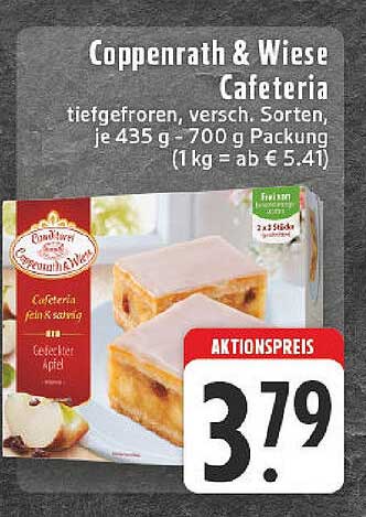 Coppenrath & Wiese Cafeteria tiefgefroren, verschiedene Sorten
