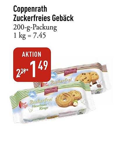 Coppenrath Zuckerfreies Gebäck 200-g-Packung