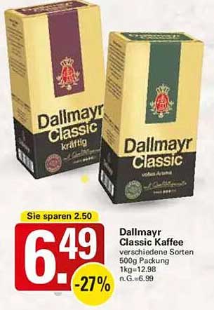 Dallmayr Classic Kaffee 500g