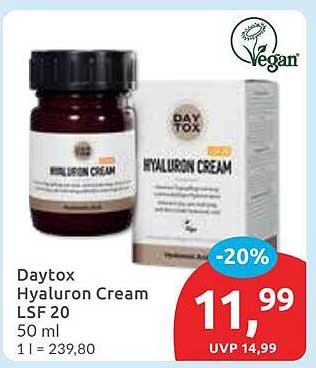 Daytox Hyaluron Cream LSF 20 - 50 ml
