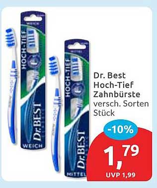 Dr. Best Hoch-Tief Zahnbürste versch. Sorten Stück