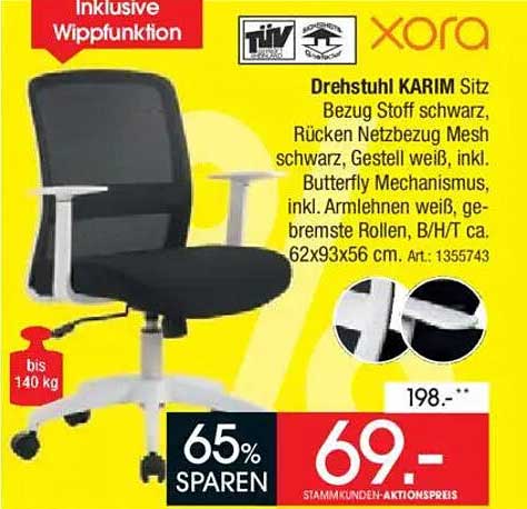 Drehstuhl KARIM mit Wippfunktion