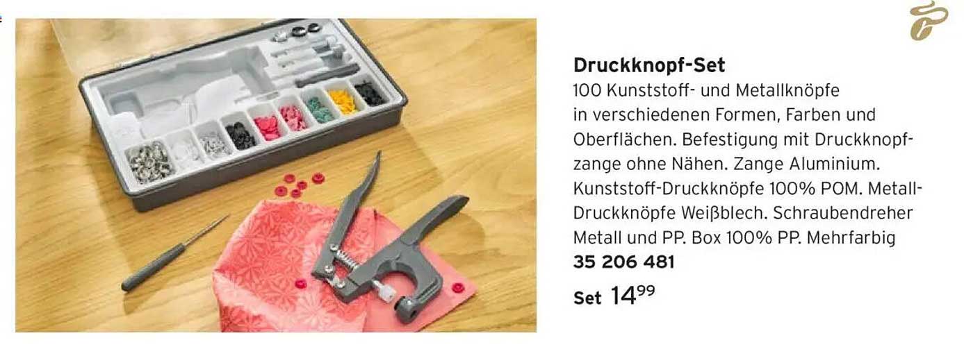 Druckknopf-Set