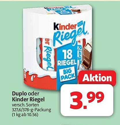 Duplo oder Kinder Riegel 18 Riegel Big Pack