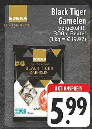 EDEKA Black Tiger Garnelen 300 g