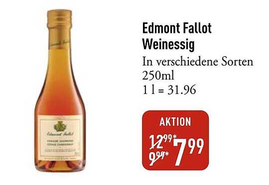 Edmont Fallot Weinessig in verschiedenen Sorten 250ml