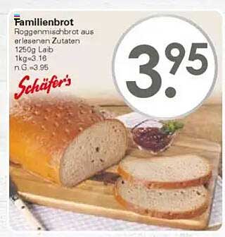 Familienbrot von Schäfer's - Roggenmischbrot aus erlesenen Zutaten