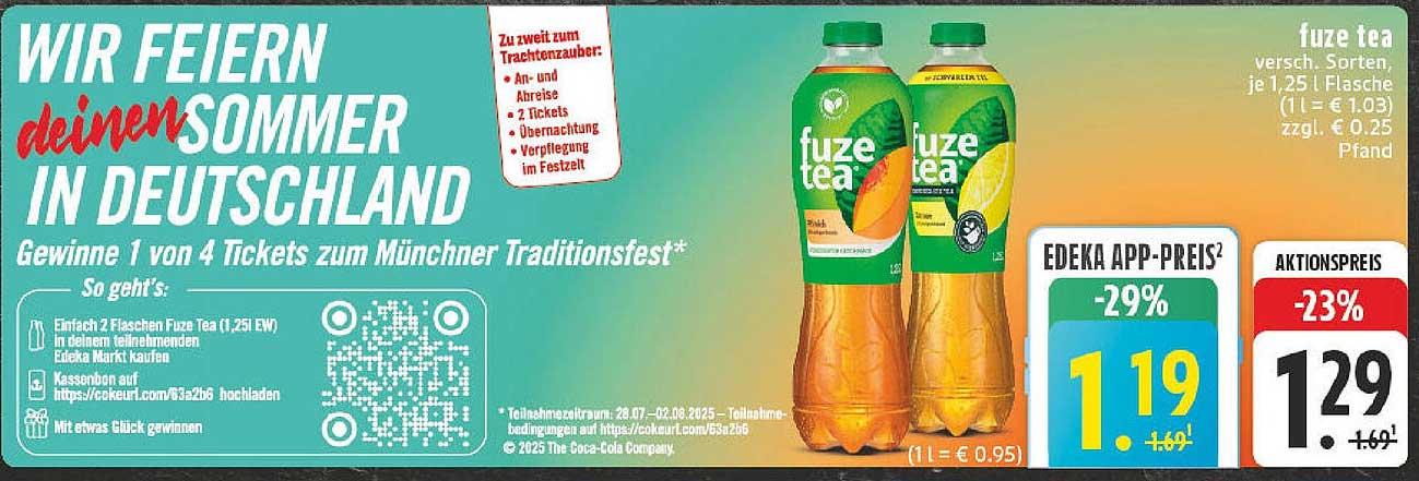 Fuze Tea – Erfrischung für heiße Sommertage