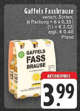 Gaffels Fassbrause – Erfrischender Genuss in verschiedenen Sorten