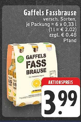 Gaffels Fassbrause – Erfrischung im 6er-Pack