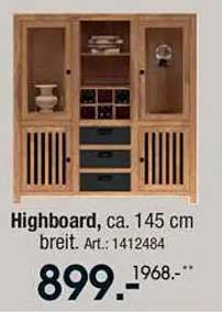 Highboard, ca. 145 cm breit