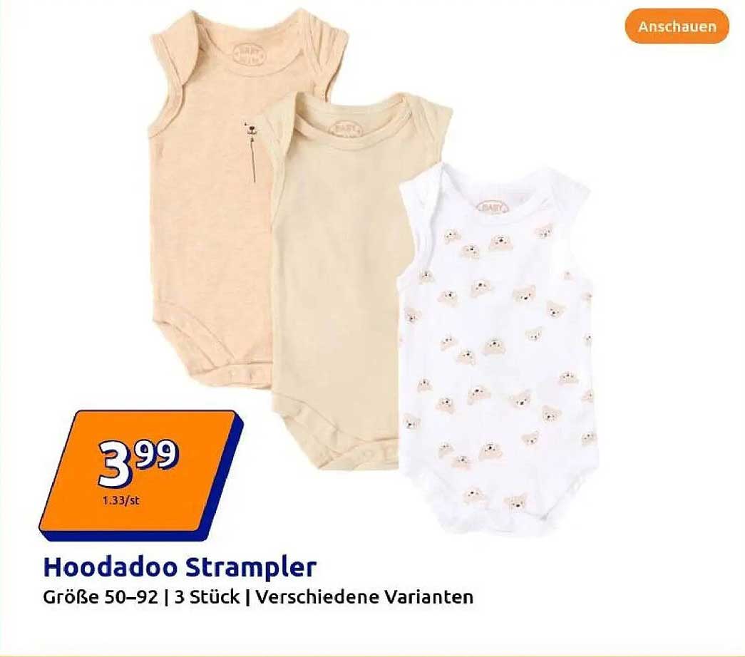 Hoodadoo Strampler - 3 Stück