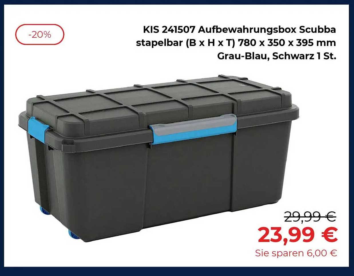KIS 241507 Aufbewahrungsbox Scubba - stapelbar