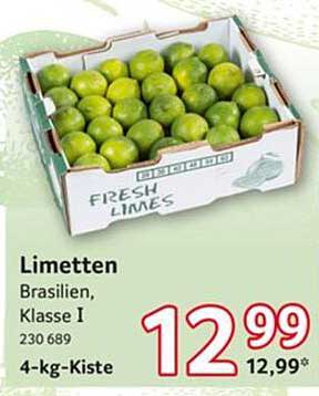 Limetten Brasilien, Klasse I - 4-kg-Kiste