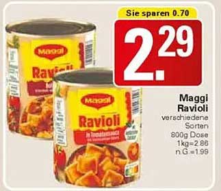 Maggi Ravioli verschiedene Sorten 800g Dose