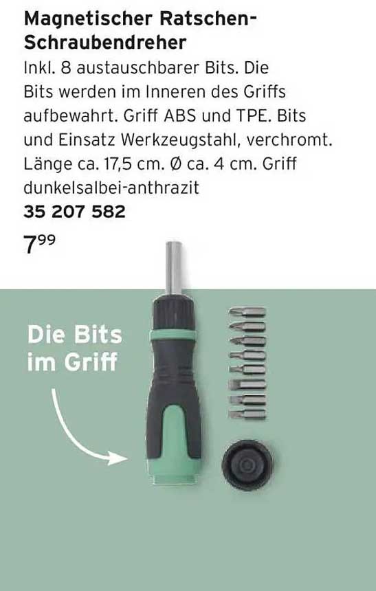 Magnetischer Ratschen-Schraubendreher