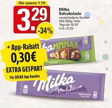 Milka Schokolade verschiedene Sorten 250-300g Tafel
