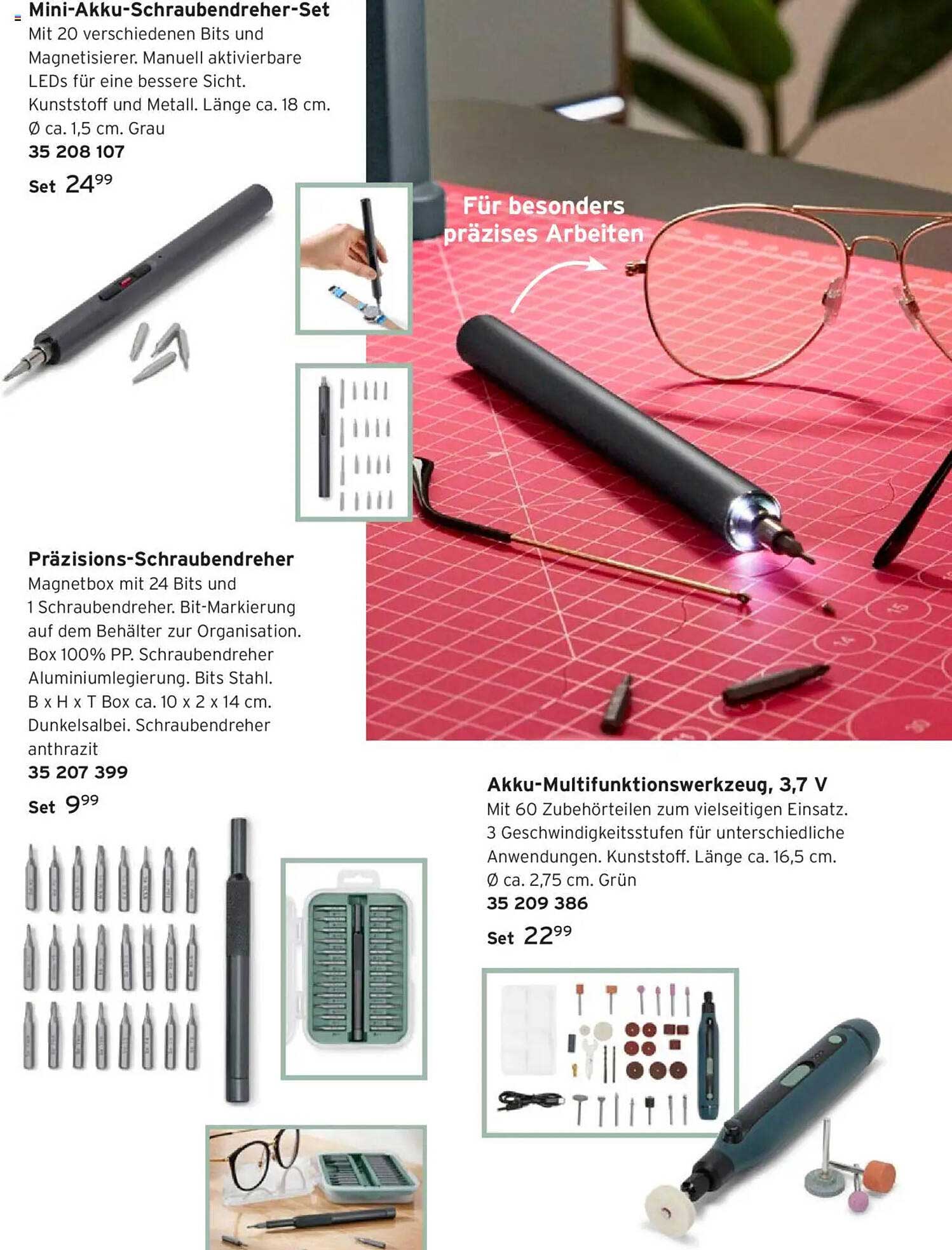 Mini-Akku-Schraubendreher-Set