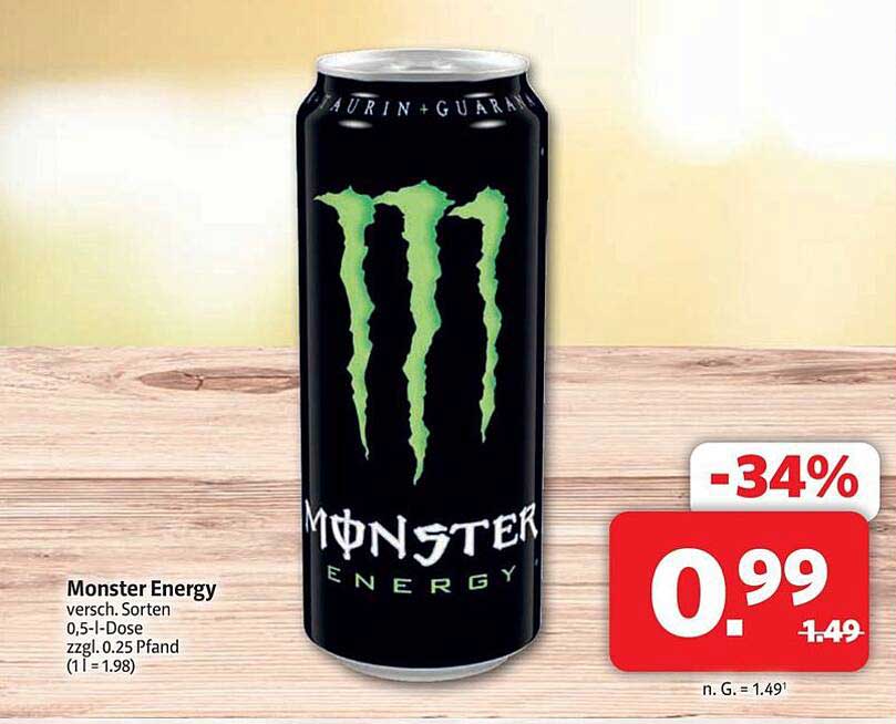 Monster Energy 0,5 l-Dose - verschiedene Sorten