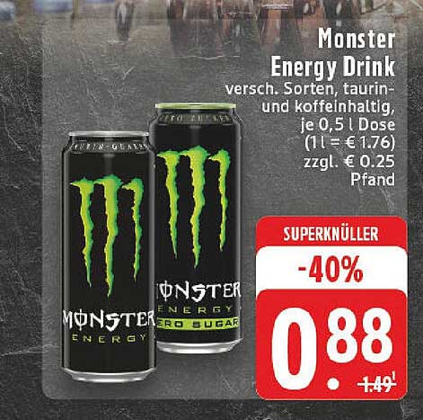 Monster Energy Drink - 40% reduziert!