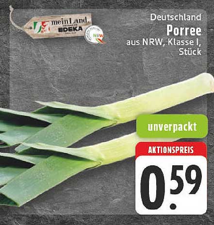 Porree aus NRW, Klasse I, Stück