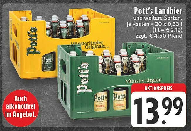 Pott's Landbier - Kastenangebot