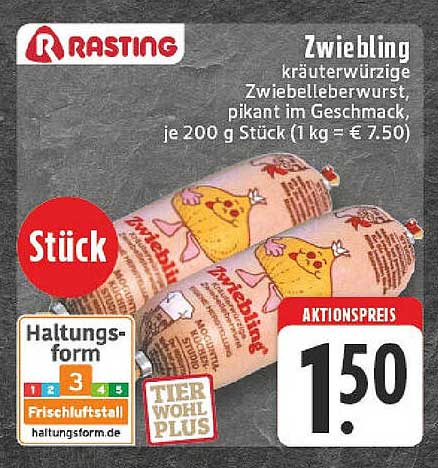 Rasting Zwiebling – Kräuterwürzige Zwiebel-Leberwurst