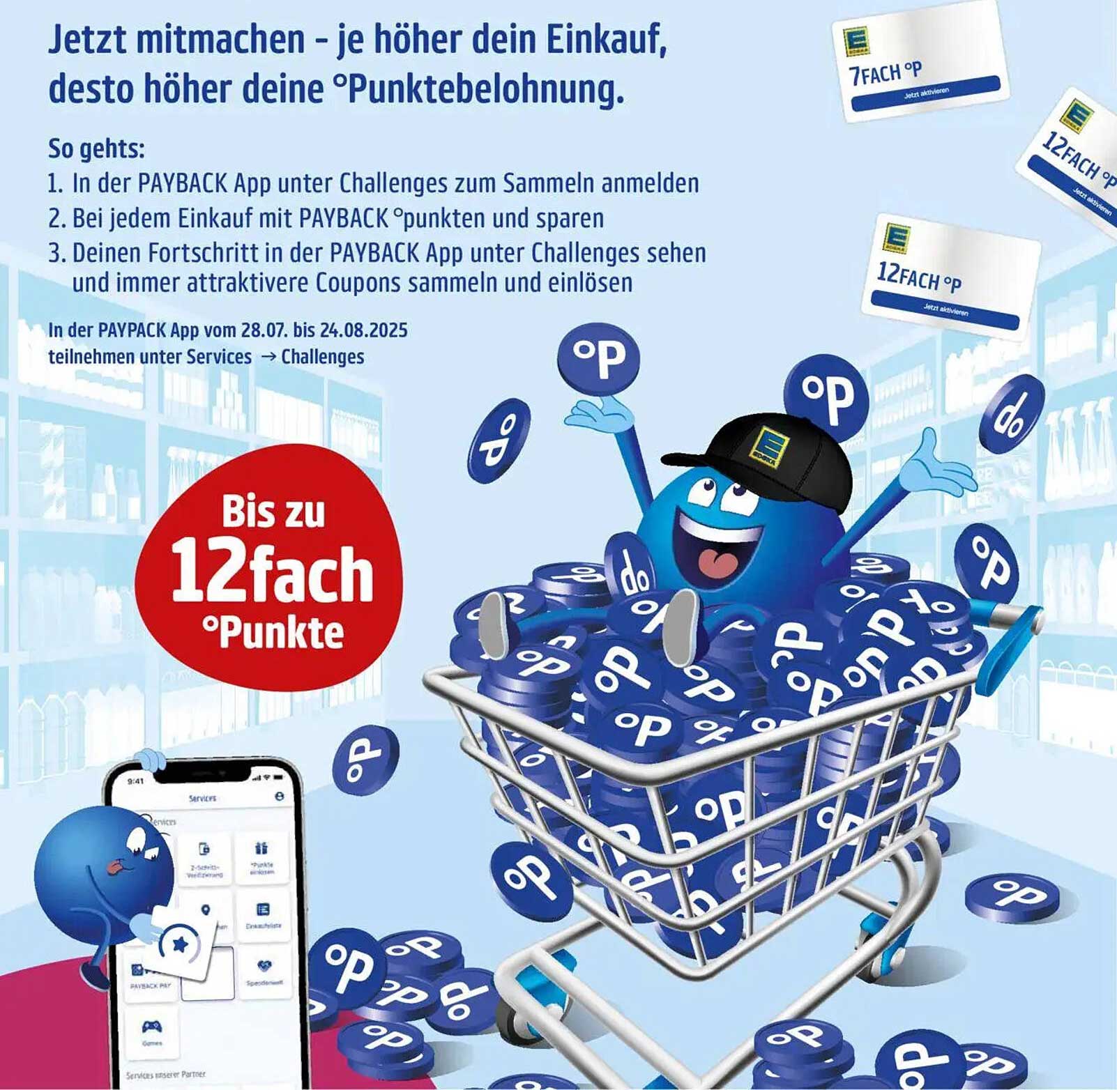 Sammle bis zu 12fach PAYBACK Punkte beim Einkauf!