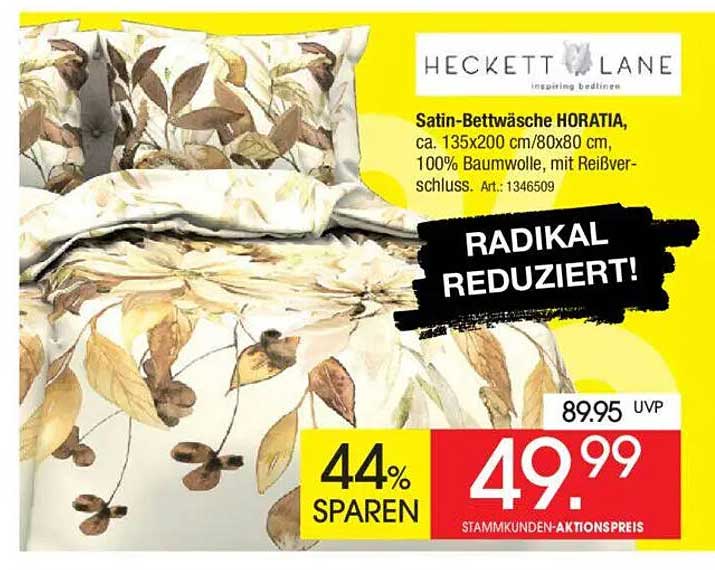 Satin-Bettwäsche HORATIA von HECKETT LANE