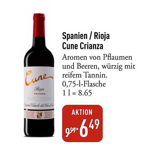 Spanien / Rioja Cune Crianza