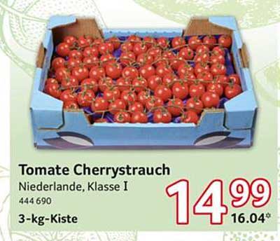 Tomate Cherrystrauch, Niederlande, Klasse I - 3-kg-Kiste