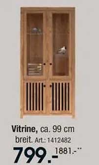 Vitrine, ca. 99 cm breit - Art. 1412482