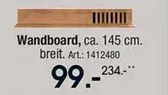 Wandboard, ca. 145 cm. breit, Art. 1412480