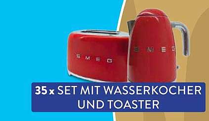 35 x SET MIT WASSERKOCHER UND TOASTER