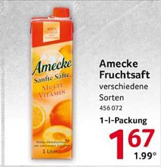 Amecke Fruchtsaft - verschiedene Sorten