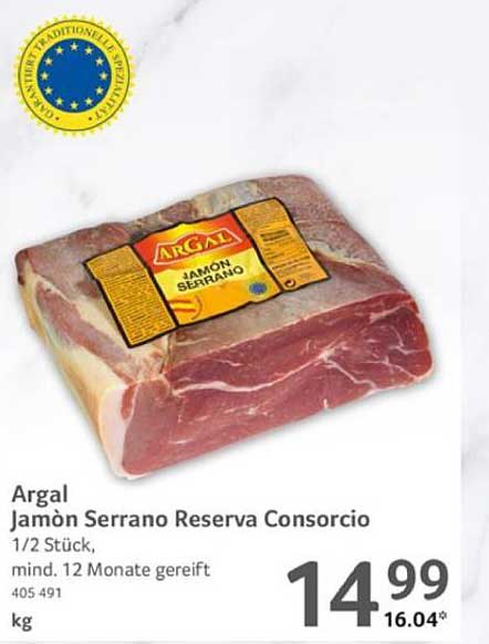Argal Jamòn Serrano Reserva Consorcio
