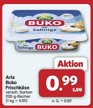 Arla Buko Frischkäse - Der Sahninge