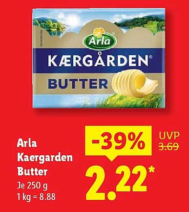 Arla Kæmgarden Butter 250 g