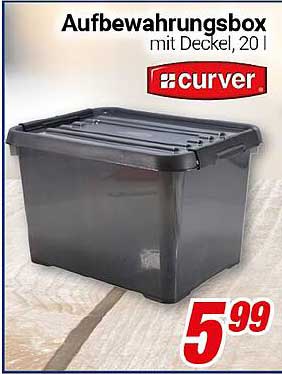 Aufbewahrungsbox mit Deckel, 20 l von Curver