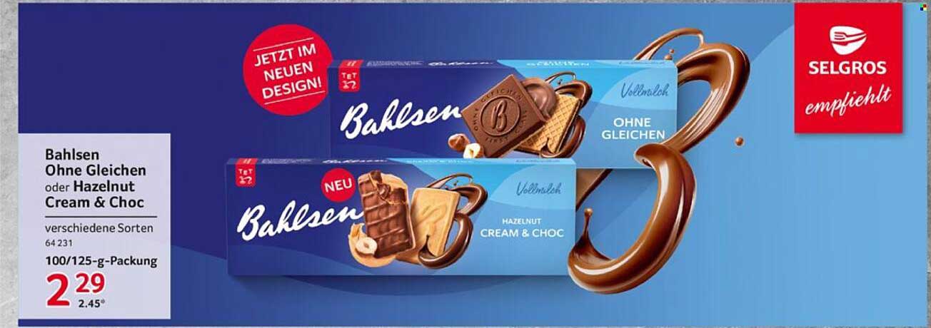 Bahlsen Ohne Gleichen oder Hazelnut Cream & Choc