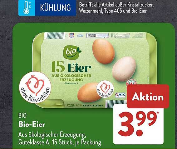 BIO Bio-Eier, 15 Stück, Güteklasse A