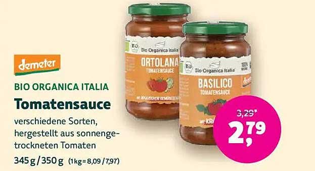 BIO ORGANICA ITALIA Tomatensauce - verschiedene Sorten