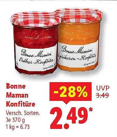 Bonne Maman Konfitüre 370 g - Verschiedene Sorten