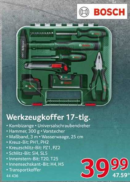 Bosch Werkzeugkoffer 17-tlg.