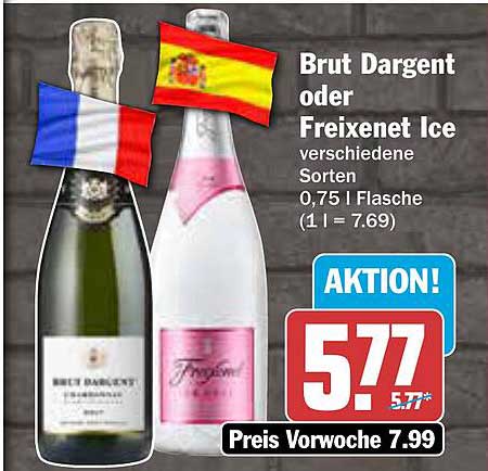 Brut Dargent oder Freixenet Ice – verschiedene Sorten