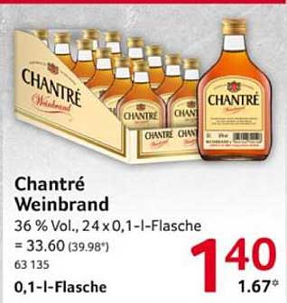Chanttré Weinbrand 0,1-l-Flasche