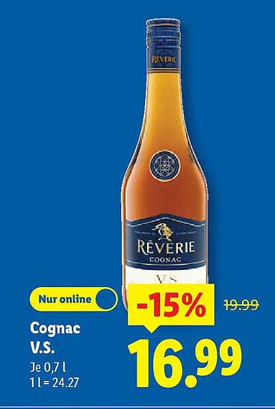 Cognac V.S. Réverie - Nur online erhältlich!