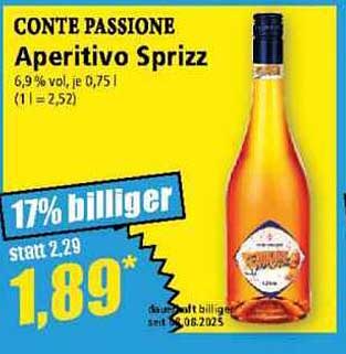 CONTE PASSIONE Aperitivo Sprizz